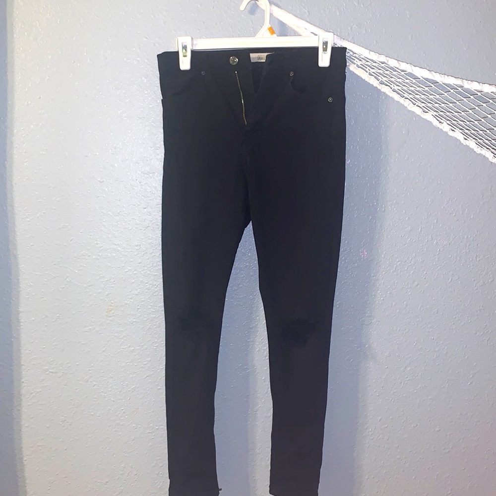 Estimated size 2 ripped black skinny jeans
